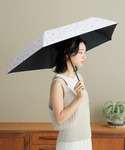 折りたたみ傘 遮光軽量 水彩ハート ミニ レディースの詳細画像1