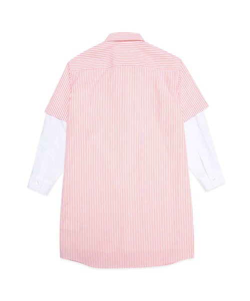 白ベルトキャップシャツ革財布ワンピースシューズにMM6フーディ MM6 Maison Margiela 25SSワンピース ミニドレス ストレッチ長袖