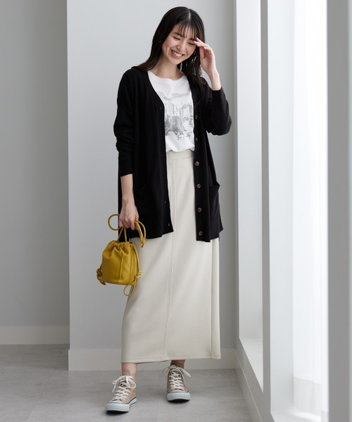 BELLUNA カーディガン ふんわりカシミヤタッチニット