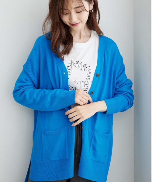 BELLUNA PLUS（ベルーナプラス） カーディガン ふんわりカシミヤタッチ