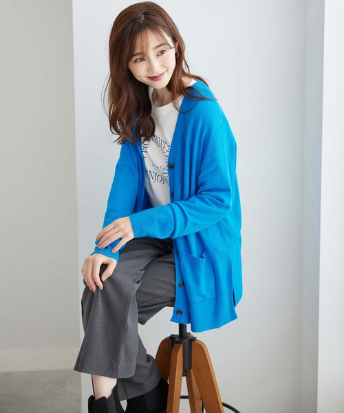 BLUMARINE 売れ筋商品|||ブルマリン カーディガン アウター レディース Cardigans Azure 楽天市場】ブルマリン（カーディガン・ボレロ｜トップス