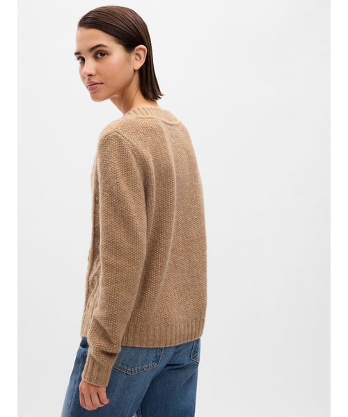GAP レディース カーディガン ケーブルニット : ZOZOTOWN Yahoo