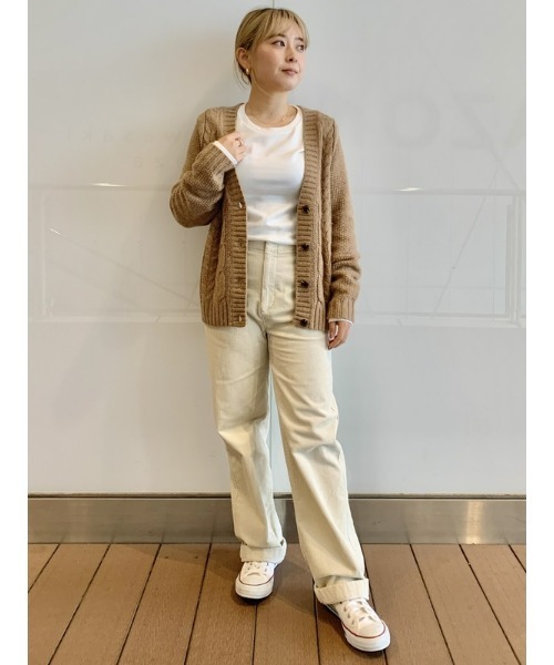GAP レディース カーディガン ケーブルニット : ZOZOTOWN Yahoo