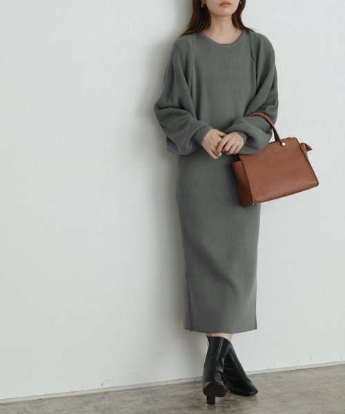 Pierrot（ピエロ） ワンピース ニットボレロワンピースセット