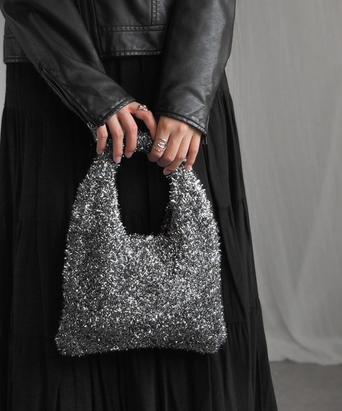 Lame Knit Mini Bag/ラメニットミニバッグ【MAISON SPECIAL