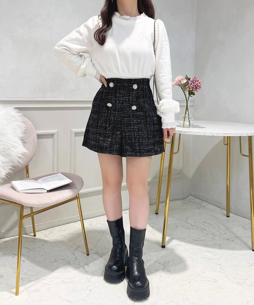 パンツ ビジューボタンショートパンツ「ZOZOTOW限定アイテム 
