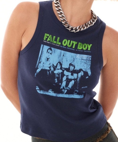 タンクトップ ノースリーブ 「Basic Pleasure Mode」FALL OUT TANK レディース