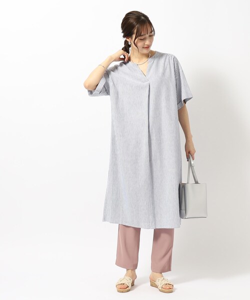 SHOO・LA・RUE ワンピース 「UV/抗菌防臭」ゆる さら ふわり