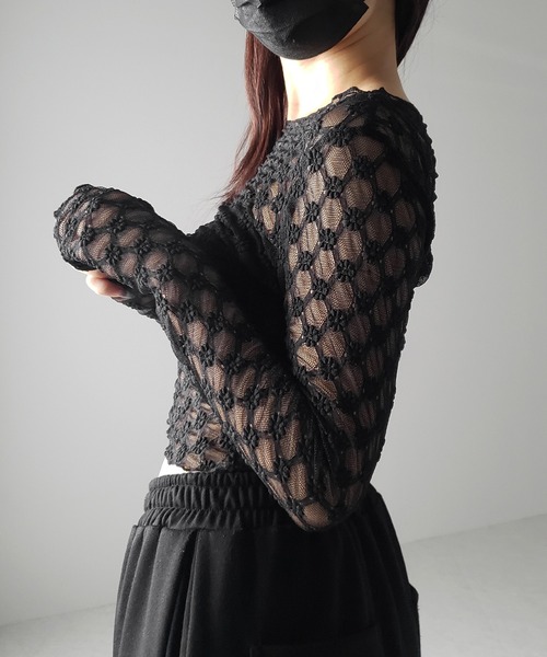 DAISY TULLE TOP デイジーチュールトップ　シースルー　ビビー DAISY TULLE TOP デイジーチュールトップシースルービビー