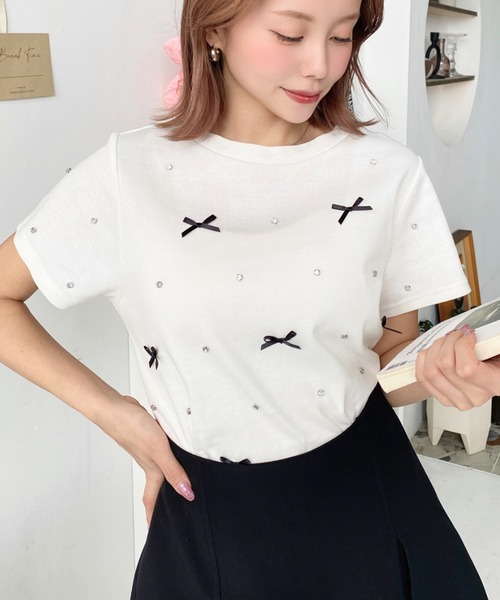 momentel BANDAGE T-Shirt半袖Tシャツ ピンク　チビt momentel BANDAGE T-Shirt半袖Tシャツ ピンク チビt momentel