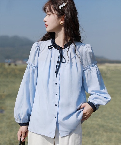 ハンドメイド　ふわふわブラウス ハンドメイド ふわふわブラウス 000000014762_kXf5bHg.jpg