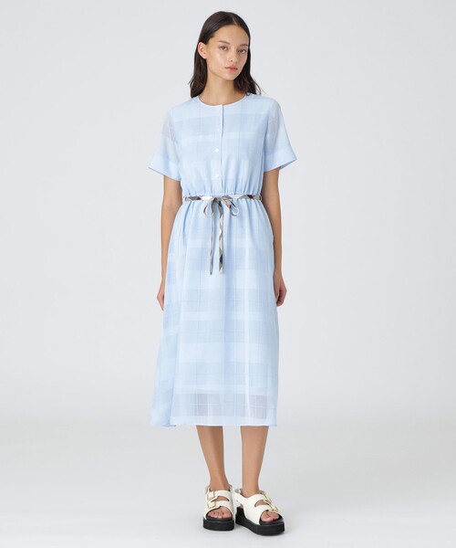 ＊お値打ち＊【ブルーレーベル】ポコポコペーンシアークレストブリッジチェックドレス BLUE LABEL CRESTBRIDGE ワンピース ポコポコペーンシアー