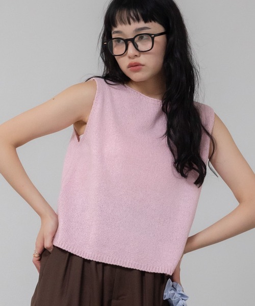 nikoオイカワペプラムノースリーブトップスピンク TOPS｜TSURU By MARIKO OIKAWA