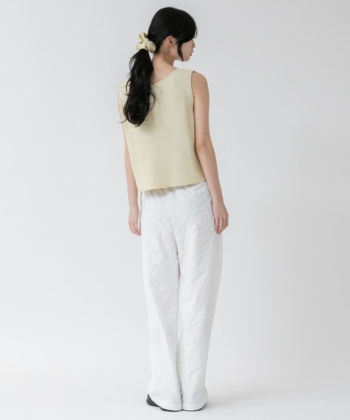 HEILIS タンクトップ ノースリーブ クロップド丈ノースリーブ