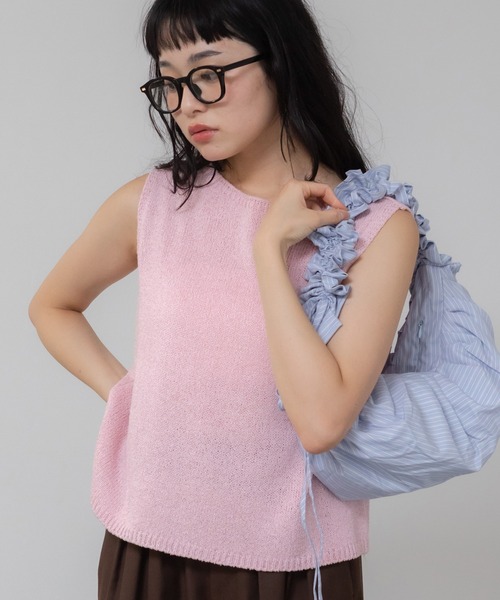 HEILIS（ヘイリス） タンクトップ ノースリーブ クロップド丈