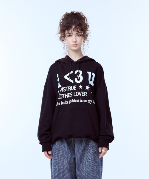 LUVISTRUE パーカー PA LETTERING HOODIE レディース : ZOZOTOWN Yahoo