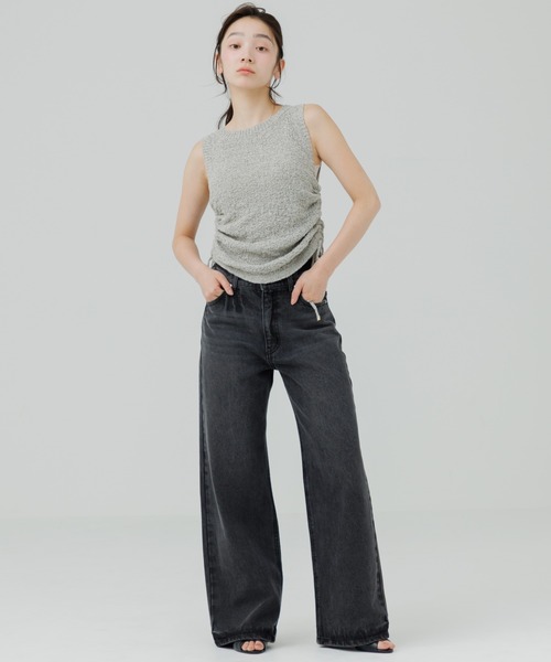 ワイドパンツ ジーンズ デニム デニムパンツ loose vintage like denim