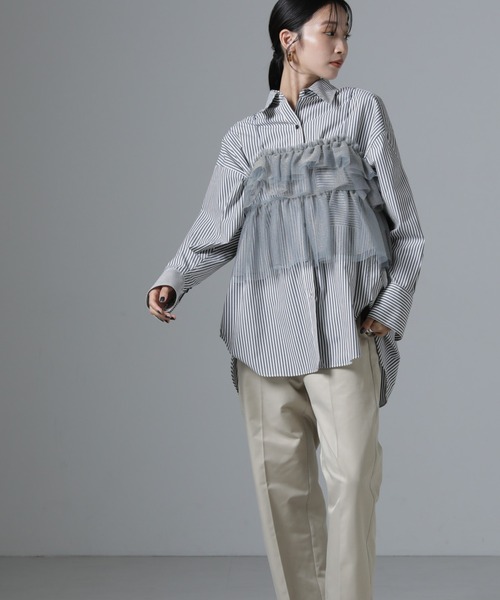 NANO universe（ナノ・ユニバース） ワンピース チュールビスチェ＋