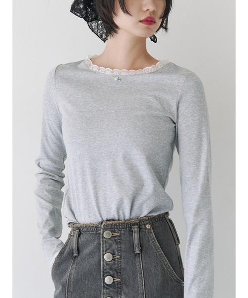 【jouetie】クロスレースドッキングTシャツ jouetie tシャツ クロスレースドッキングTシャツ レディース