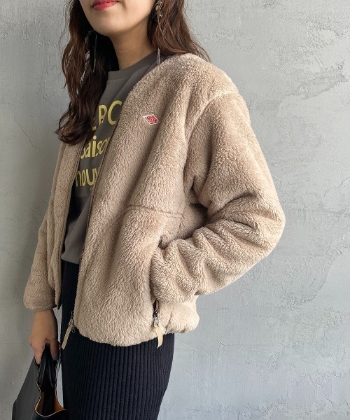 Danton 「DANTON」 ジップアップブルゾン 38 ベージュ レディース 