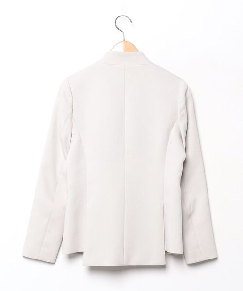 「STYLE DELI」 ノーカラージャケット SMALL グレイッシュベージュ レディース