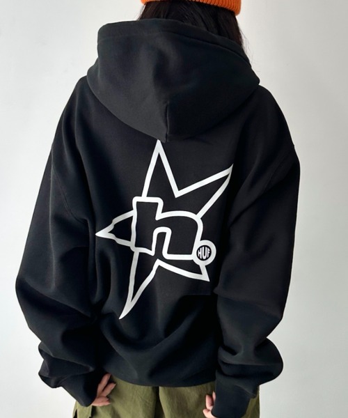 HUF（ハフ） パーカー /H STAR LOGO P/O HOODIE/スター ロゴ フーディ