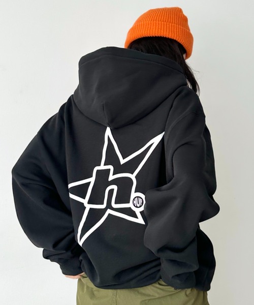 HUF（ハフ） パーカー /H STAR LOGO P/O HOODIE/スター ロゴ フーディ