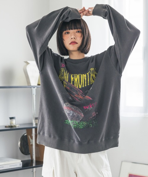 トレーナー スウェット 「PBLIM×manikoコラボ」グラフィックスウェット レディース メンズ セール】【PBLIM×manikoコラボ】グラフィックスウェット