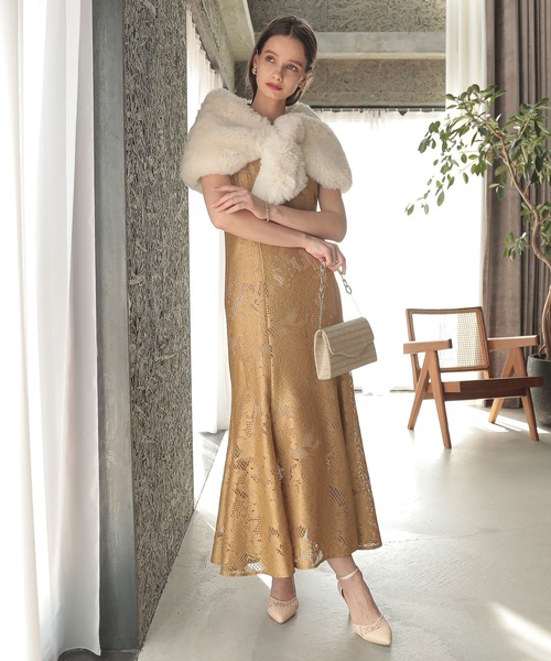 「Dorry Doll」 ストール FREE オフホワイト レディース_画像3