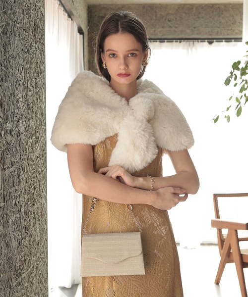 「Dorry Doll」 ストール FREE オフホワイト レディース_画像4