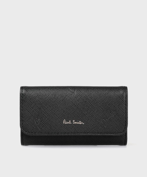 ポールスミス　Paul Smith　二つ折り財布 L時ジップ　黒　スミシーハート ポールスミス Paul Smith 二つ折り財布 L時ジップ 黒 スミシー