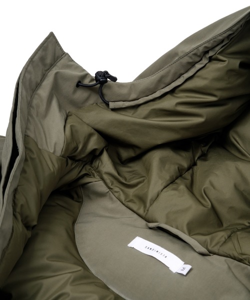 「Sandinista」 ダウンコート MEDIUM ブラック メンズ_画像6