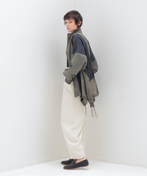 パンツ ella curvy tuck pants tuck pants :Gray – AU CLAIR DE LA LUNE