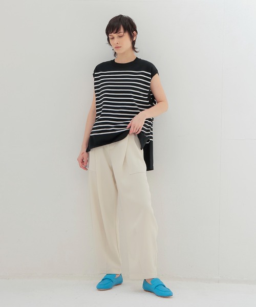 パンツ RADIANT curve tuck pants DRESSLAVE（ドレスレイブ） パンツ big tuck curve pants(ビッグタック