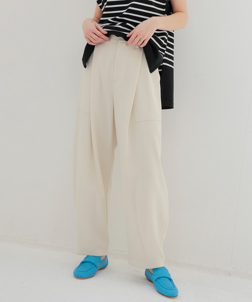 DRESSLAVE パンツ big tuck curve pants(ビッグタックカーブ