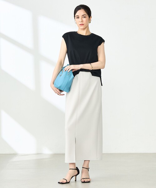 美品　ウォッシャブルダンボール前後2WAYタイトスカート　ベージュ 38 美品 ウォッシャブルダンボール前後2WAYタイトスカート ベージュ