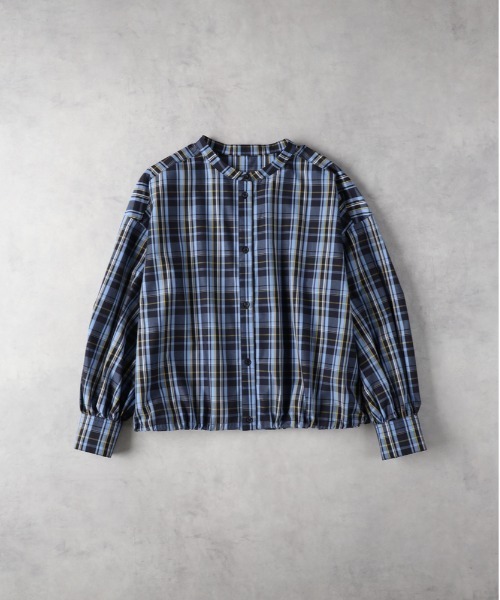 ブラウス シャツ ドロストTRネルシャツ レディース Right-on ブラウス シャツ ブロードドロストシャツ レディース