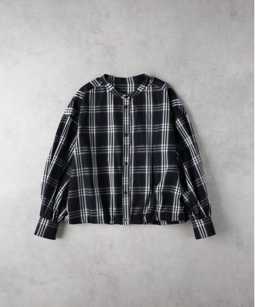 ブラウス シャツ ドロストTRネルシャツ レディース Right-on ブラウス シャツ ブロードドロストシャツ レディース