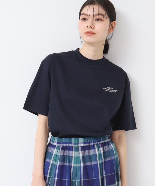 tシャツ 「ユニセックス」ポイントロゴTシャツ レディース