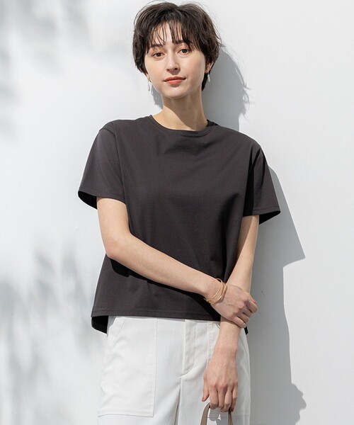 tシャツ 「洗える」ハイエンド クルーネック Tシャツ レディース 23区 tシャツ 「洗える」ハイエンド クルーネック Tシャツ