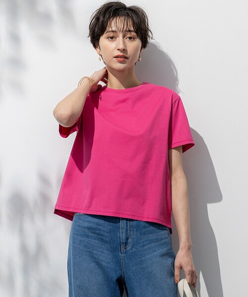 tシャツ 「洗える」ハイエンド クルーネック Tシャツ レディース 23区 tシャツ 「洗える」ハイエンド クルーネック Tシャツ
