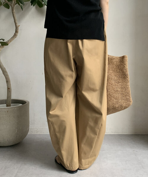 パンツ ハイウエストセンタープレスフレアパンツ レディース ハイ  