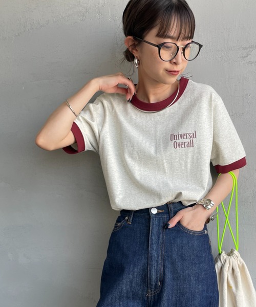 紅しょうが　UNIVERSAL OVERALL Tシャツ　リンガー 楽天市場】【送料無料】 UNIVERSAL OVERALL ユニバーサル