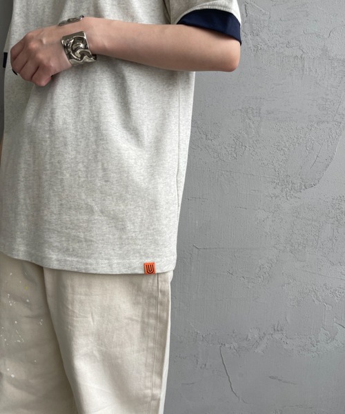 紅しょうが　UNIVERSAL OVERALL Tシャツ　リンガー 紅しょうが UNIVERSAL OVERALL Tシャツ リンガー - メルカリ