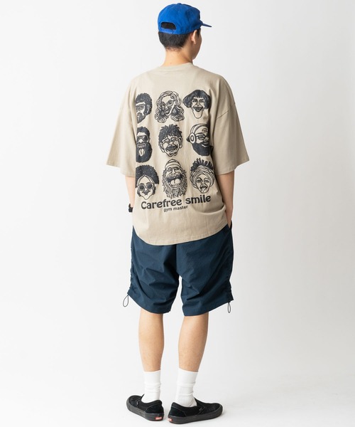 gym master tシャツ 7.4oz carefree smile ビッグTee メンズ