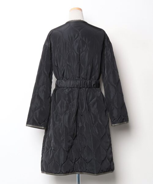 「TEVALT」 「dollupoops」ノーカラーコート 38 ブラック レディース_画像2