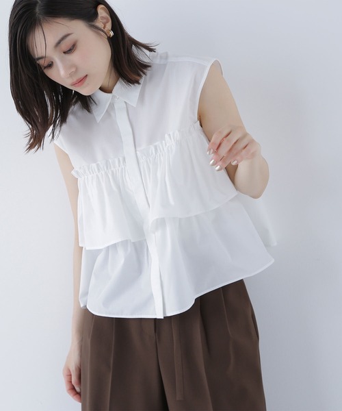 cocodeal ティアードフリルシャツ ブラウス cocodeal ティアードフリルシャツ ブラウス