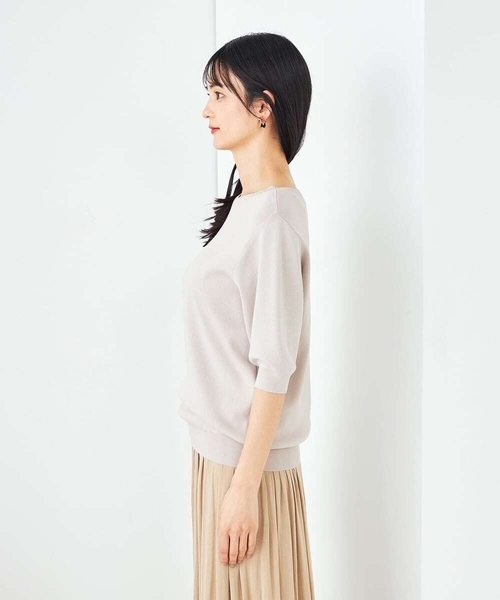 モンクレールボートネックサマーニットM a.v.v ニット セーター 「接触冷感/UVカット/洗える」ボート
