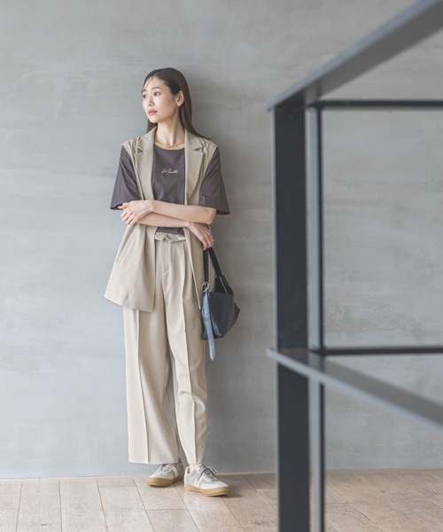 お手入れラクラクSET UPジレ GLOBAL WORK ベスト ジレ お手入れラクラクSET UPジレ/290020