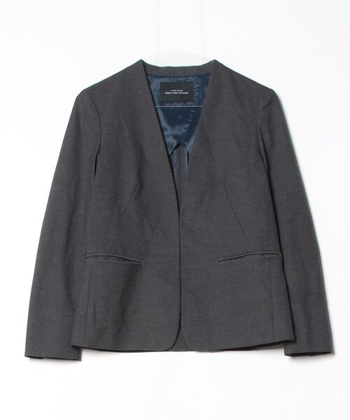 【絶品】 relaxing label green 「green ノーカラージャケット relaxing」 ジャケット・アウター